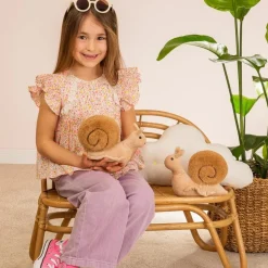 Plush Snail Super Cute Stuffed Snail by Teddy Hermann