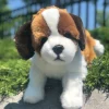 Plush St.Bernard Puppy Dog Lifelike Handmade
