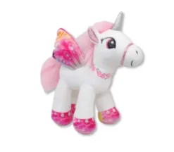 Plush Unicorns with Wings, Pink/Purple/Blue/White*