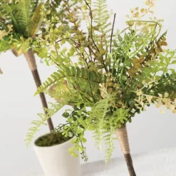 POTTED ARTIFICIAL TOPIARY SET OF 2 Made in the USA!