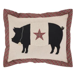Primitive Pig Pillow 14x18 Cider Mill