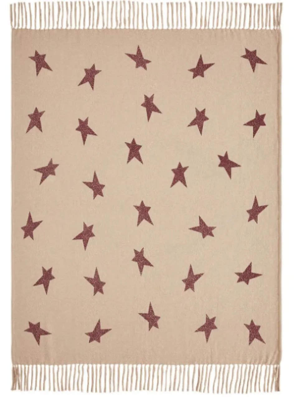 Primitive Star Woven Farmhouse Cozy Throw 50 X 60