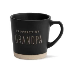 Property of Grandpa 16 oz. Mug Matte Black & Brown *