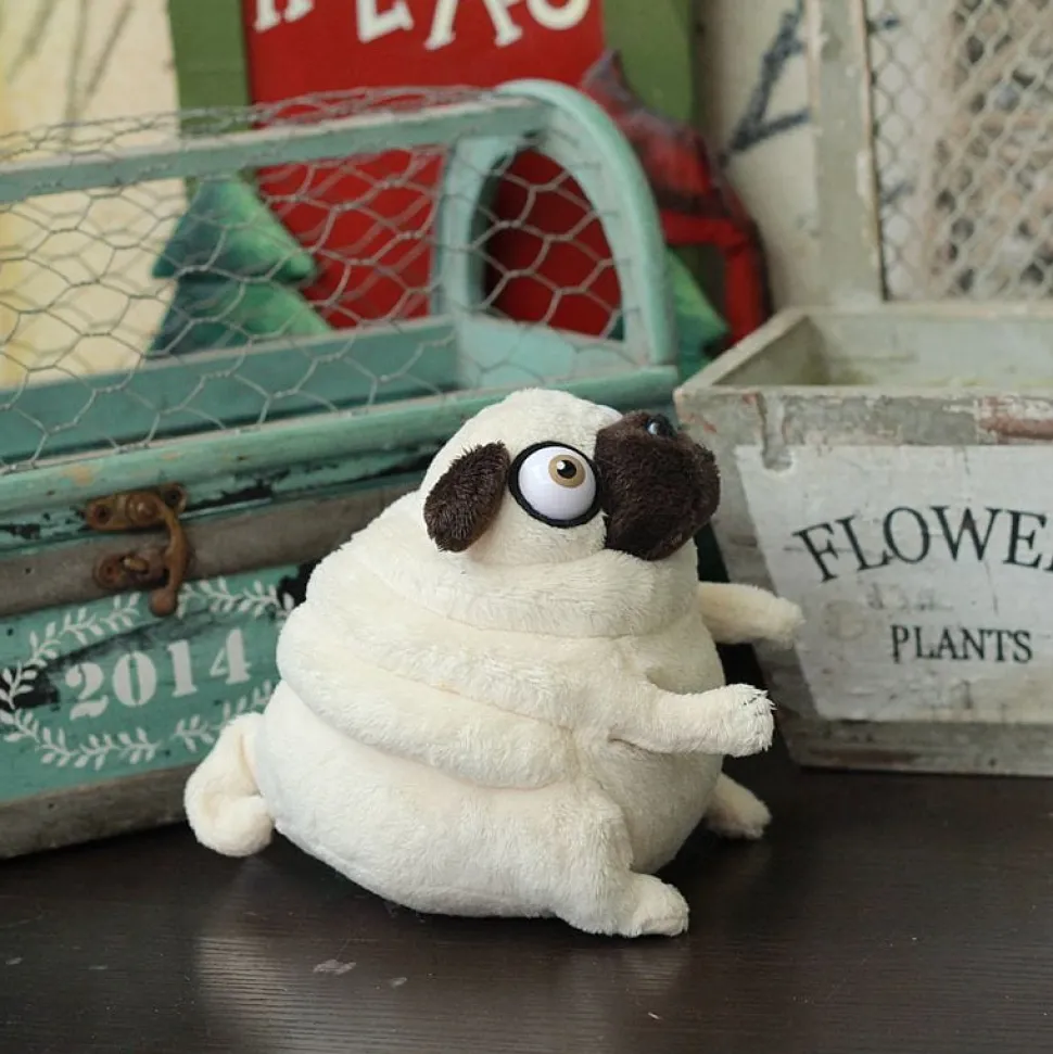 Pug Doggy Funny Bug-eyed Plush Pug Stuffed Animal Too Cute!