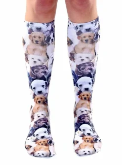 Puppies All Over Puppy Picture Women's Knee High Socks *
