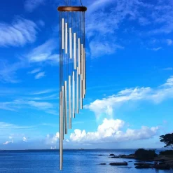 Rainfall Habitats Windchime- Silver Woodstock Chimes