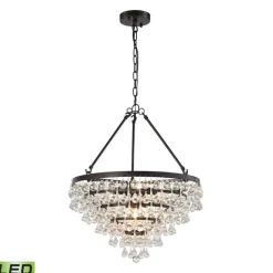 Ramira 6-Lght Chandelier W/Glss Drops Leds