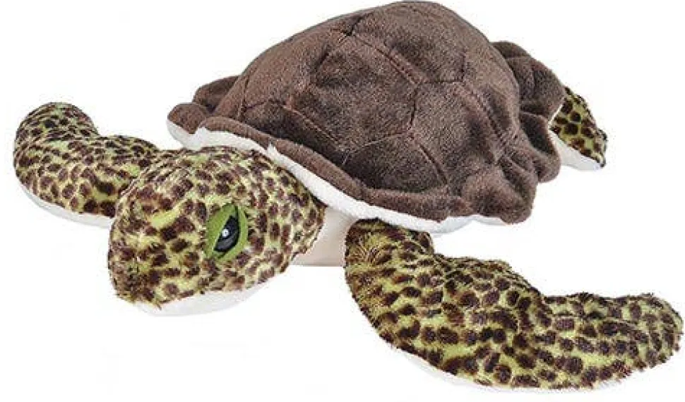 Realistic Green Sea Turtle Stuffed Plush Animal - 15"