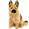 Realistic Large Black and Tan German Shepherd Sitting Pose Eco-Friendly Stella