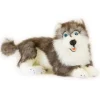 Realistic Lying Siberian Husky Plushie Large Size 44cm/17″