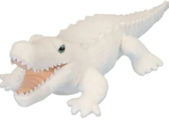 Realistic White Alligator Stuffed Animal - 12"