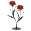 Red Rose Flowers Candle Holder