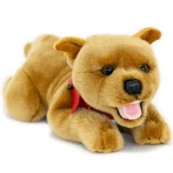 Red Staffordshire Bull Terrier Floppy Stuffed Puppy Size 33cm/11" Eco Friendly Realistic