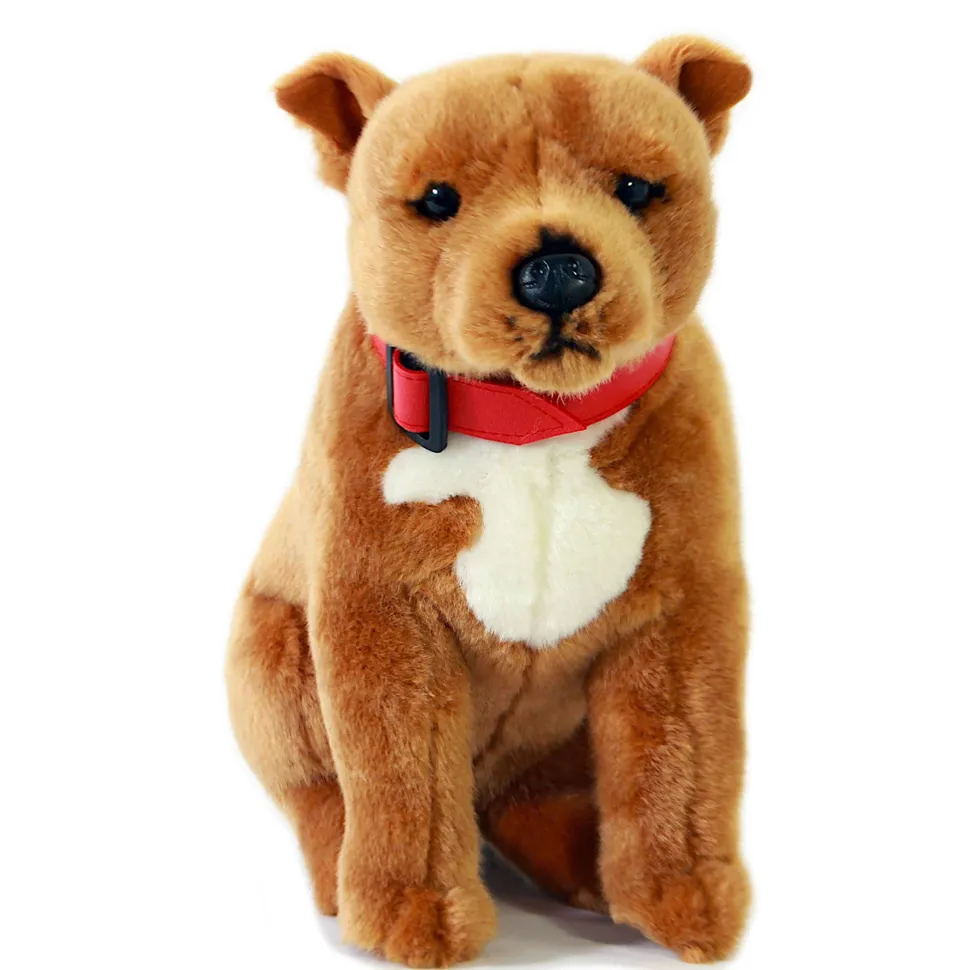 Red Staffordshire Plush Dog by Bocchetta