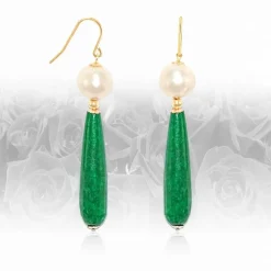 REGENZ Gemstone Earrings-Jade, Turquoise, Coral, Citrine, Pearls, Lapis HANDMADE with Love!