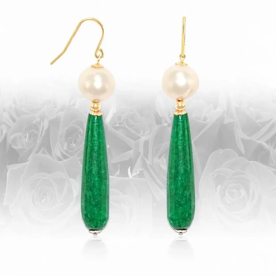 REGENZ Gemstone Earrings-Jade, Turquoise, Coral, Citrine, Pearls, Lapis HANDMADE with Love!