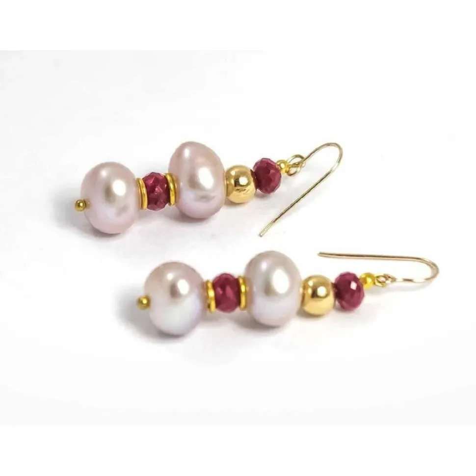 REGENZ Gemstone Earrings-Jade, Turquoise, Coral, Citrine, Pearls, Lapis HANDMADE with Love!