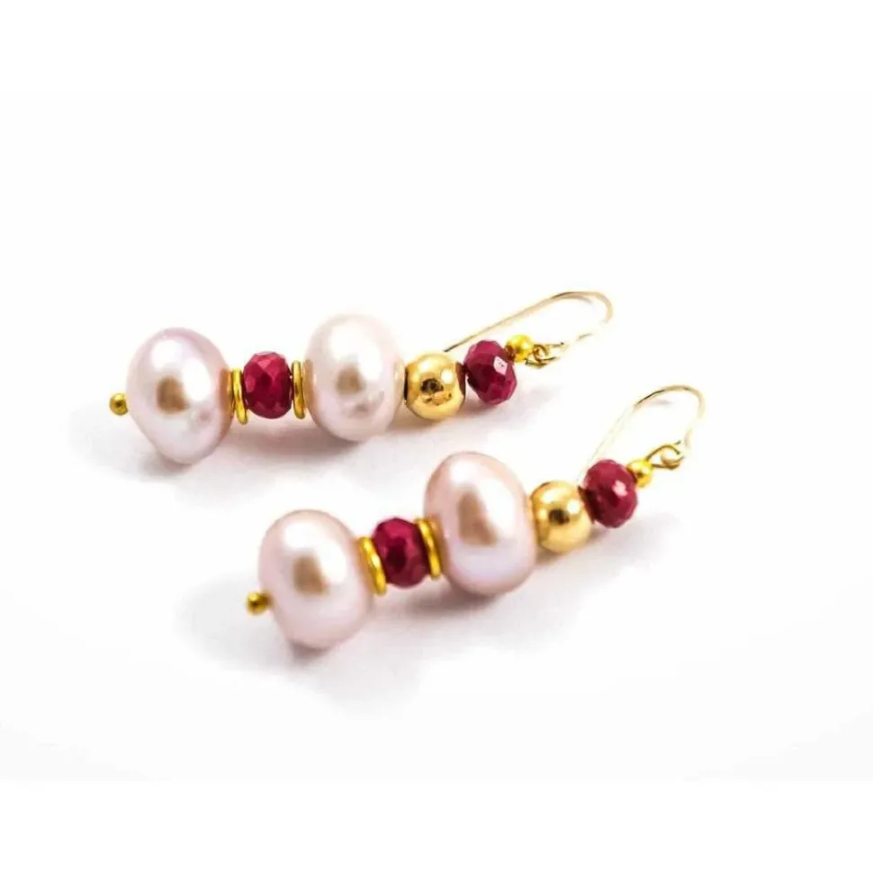 REGENZ Gemstone Earrings-Jade, Turquoise, Coral, Citrine, Pearls, Lapis HANDMADE with Love!