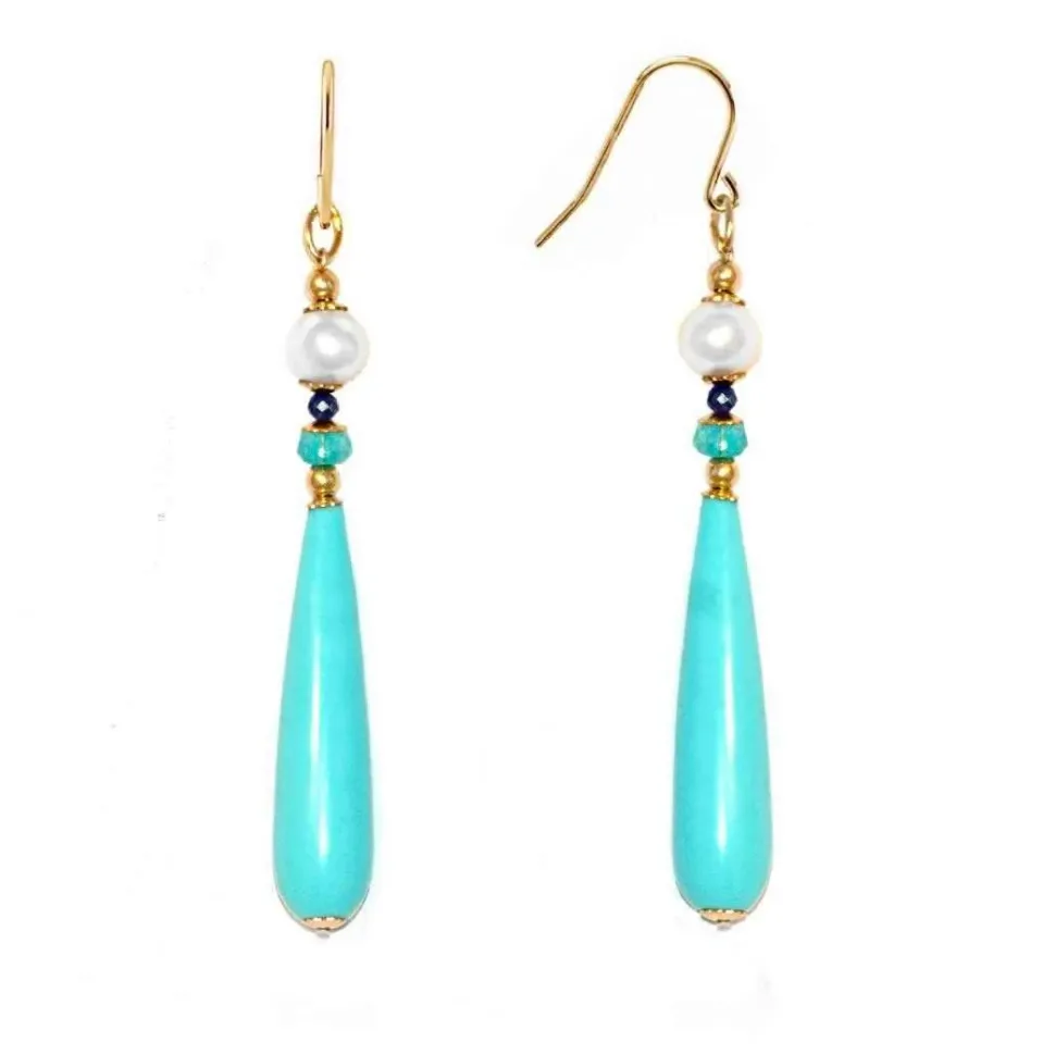 REGENZ Gemstone Earrings-Jade, Turquoise, Coral, Citrine, Pearls, Lapis HANDMADE with Love!