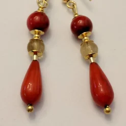 REGENZ Gemstone Earrings-Jade, Turquoise, Coral, Citrine, Pearls, Lapis HANDMADE with Love!