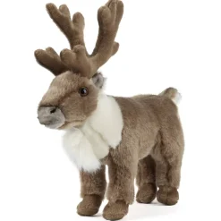 Reindeer Standing Realistic Plush Eco Friendly