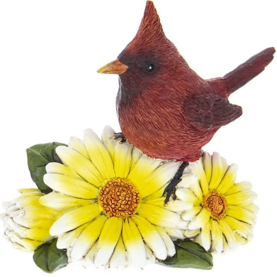 Resin Cardinal Flower Figurines "3 Colors"