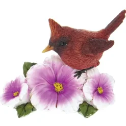 Resin Cardinal Flower Figurines "3 Colors"