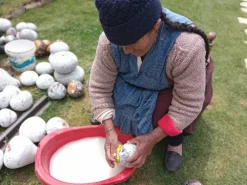 Retablo Nativity gourd