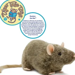 Reuben The Rat Plush Norway Rat Realistic