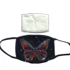 Rhinestone Butterfly Face Mask-Top Quality
