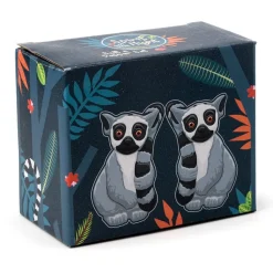 Ringtail Lemur Salt and Pepper Shaker Set Ceramic
