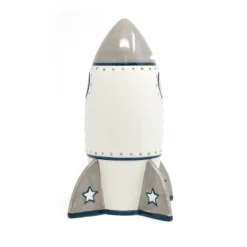 Rocket Ship-Cutest Piggy Banks for Kids Hand Painted*