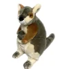Rock-Wallaby withJoey Life Like Plush Size 27cm/10.5″
