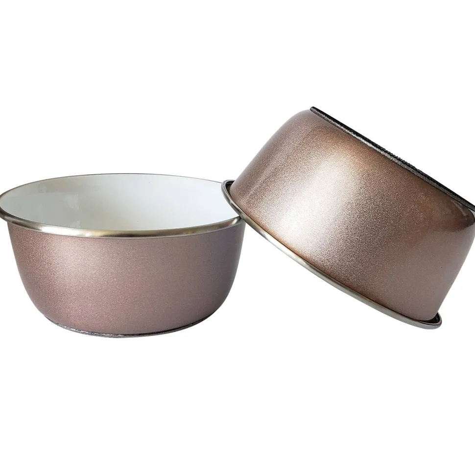 Rose Gold Pet Bowls-Eating with Style! Durobolz *