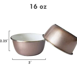 Rose Gold Pet Bowls-Eating with Style! Durobolz *
