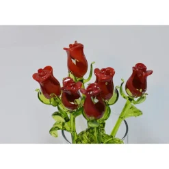Roses Handblown Glass Rose Buds
