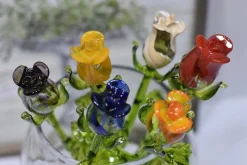 Roses Handblown Glass Rose Buds