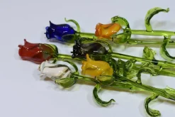 Roses Handblown Glass Rose Buds