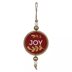 Round Wood Winter Solstice Ornaments