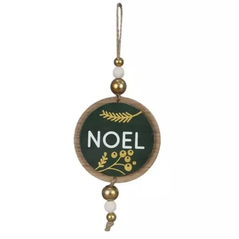 Round Wood Winter Solstice Ornaments