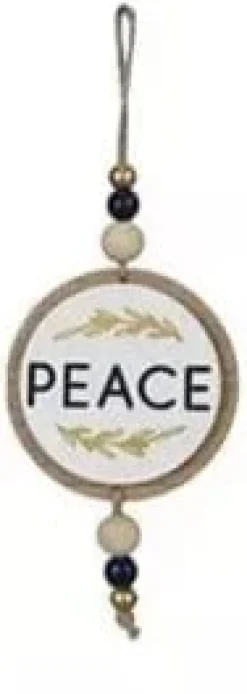 Round Wood Winter Solstice Ornaments