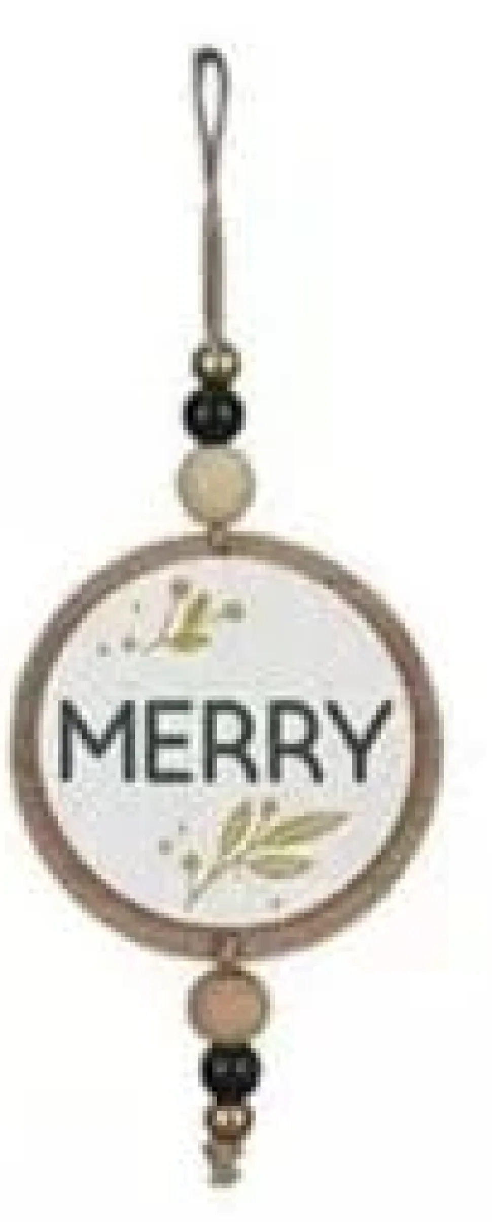 Round Wood Winter Solstice Ornaments