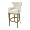 Roxie Cream Linen Bar Chair