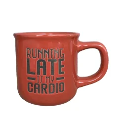 Running Late Is My Cardio Funny Coffee Mug, Chili Pepper - Medium