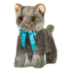 Russian Blue or British Shorthair Kitten Plush by Bocchetta