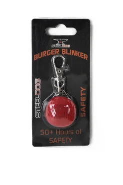 Safety LED Red Light Up Blinker to Hook On Collar, Harness, Coat *