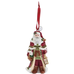 Santa Bell Ornament, Fitz & Floyd Telluride 2024 Dated Gift Boxed