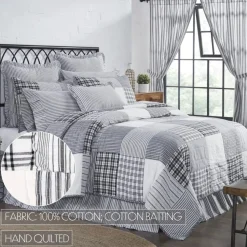 Sawyer Mill Black Patchwork Farmhouse Quilts
