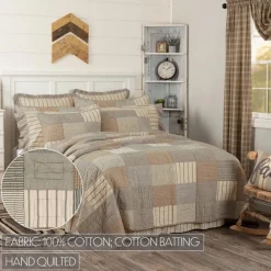 Sawyer Mill Charcoal Patchwork Farmhouse Quilts