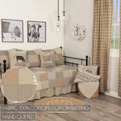 Sawyer Mill Charcoal Patchwork Farmhouse Quilts